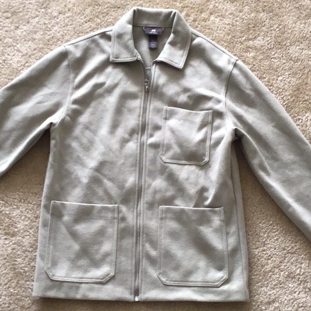 Men's Gray Zip-Up Jacket